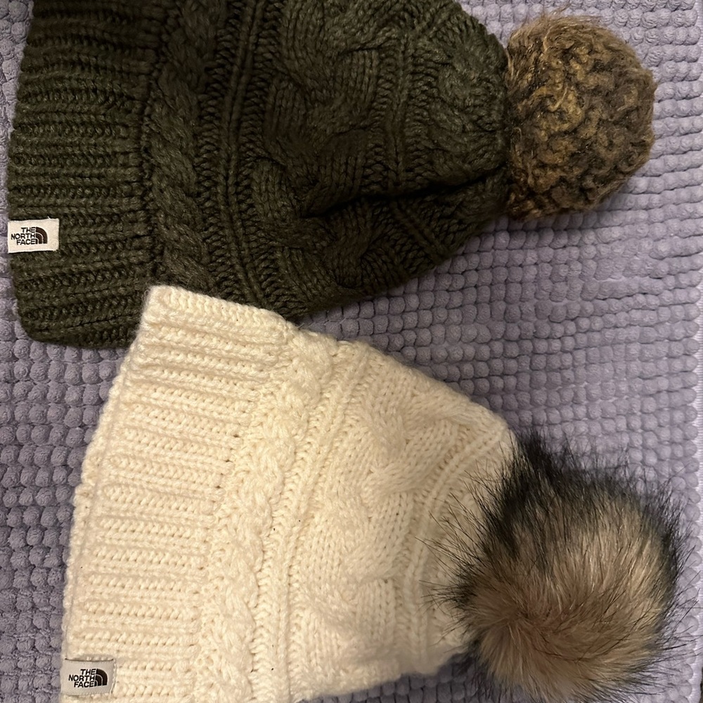 2 north face beanies